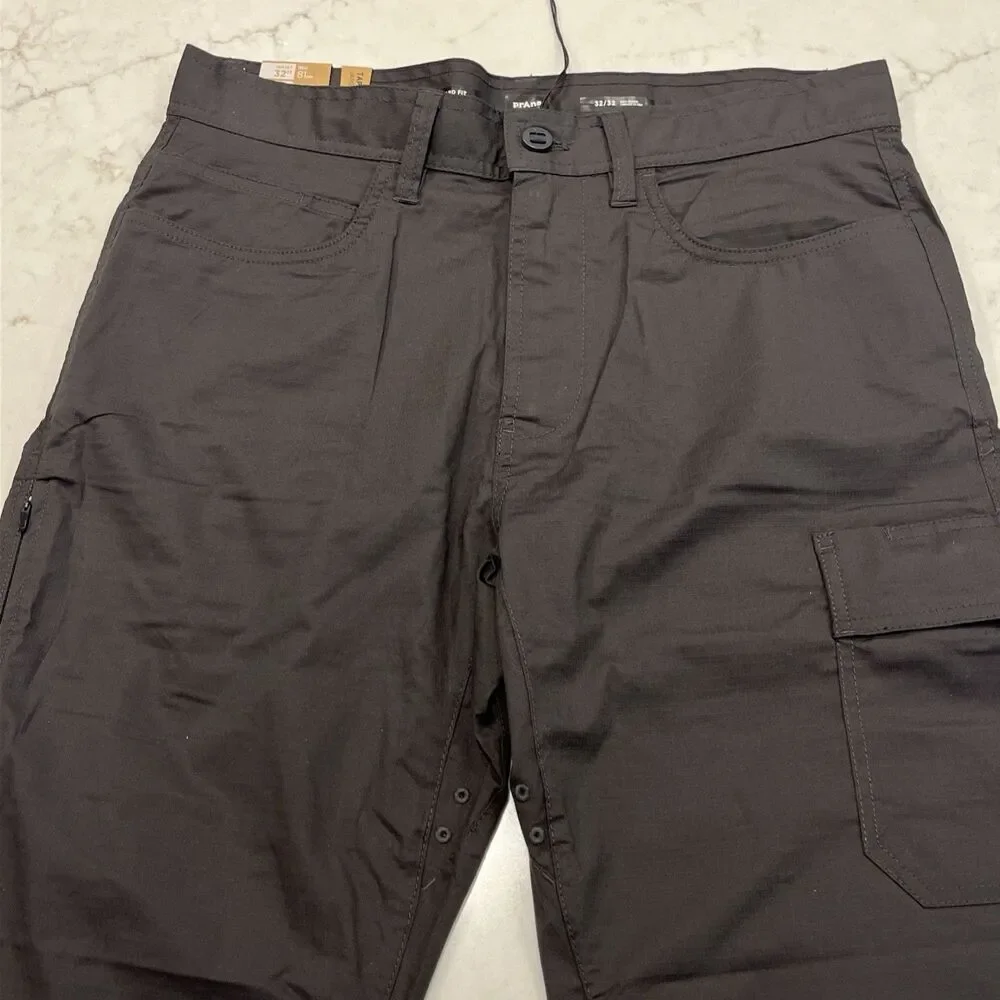 Prana NEW Mens 32‎ x32 Double Peak Hiking Pant Gray Ripstop Standard Tapered Leg